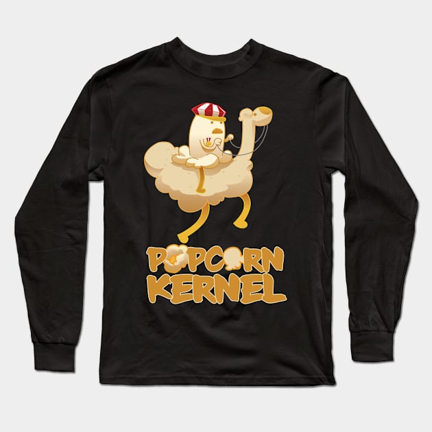 POPCORN KERNEL Long Sleeve T-Shirt by JOVENISM